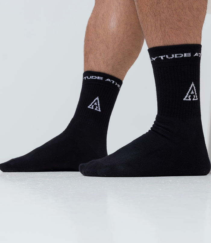 Crew Socks (3Pair) - Black