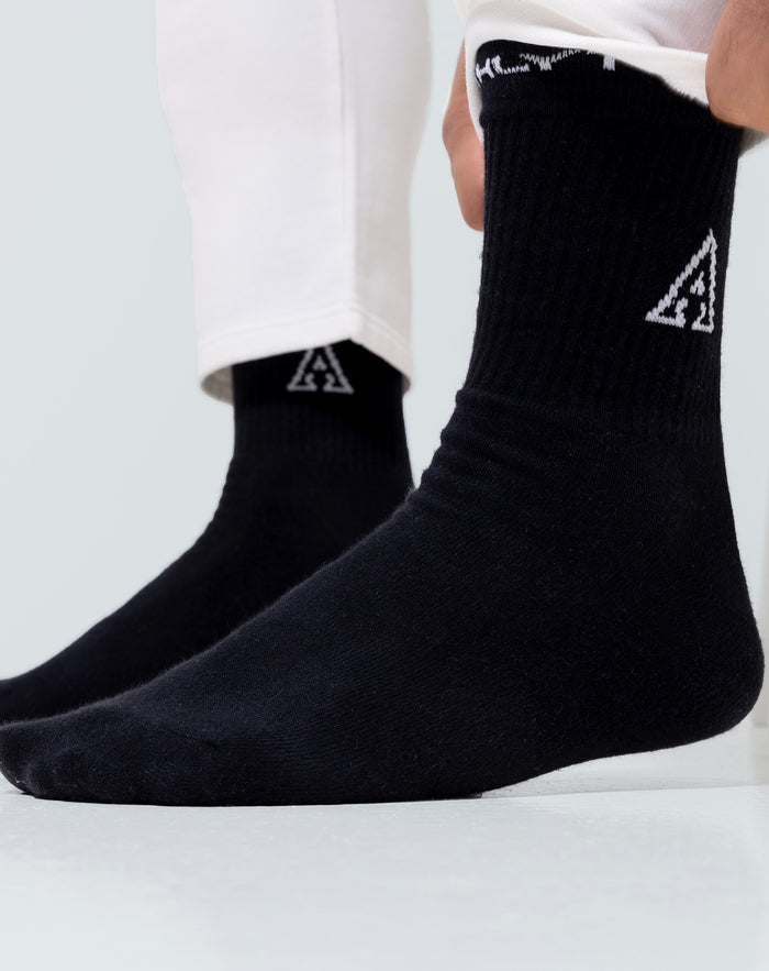 Crew Socks (3Pair) - Black