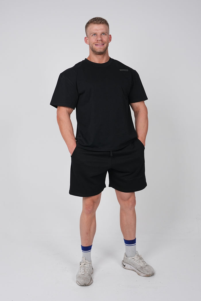 Essential Oversized Shorts - Black