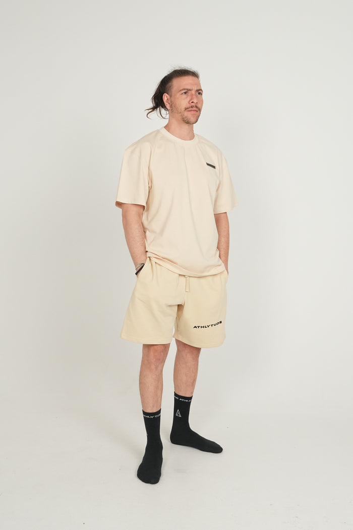 Essential Oversized Shorts - Beige