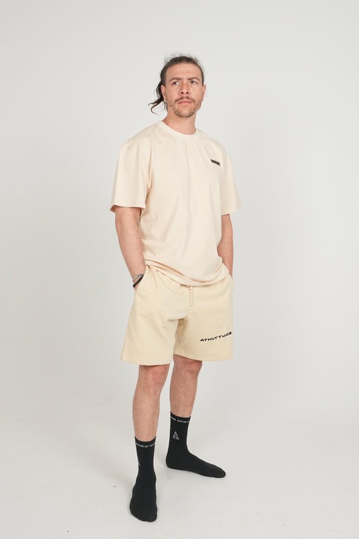 Essential Oversized Shorts - Beige