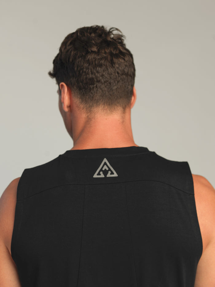 Men's Cropped T - Black