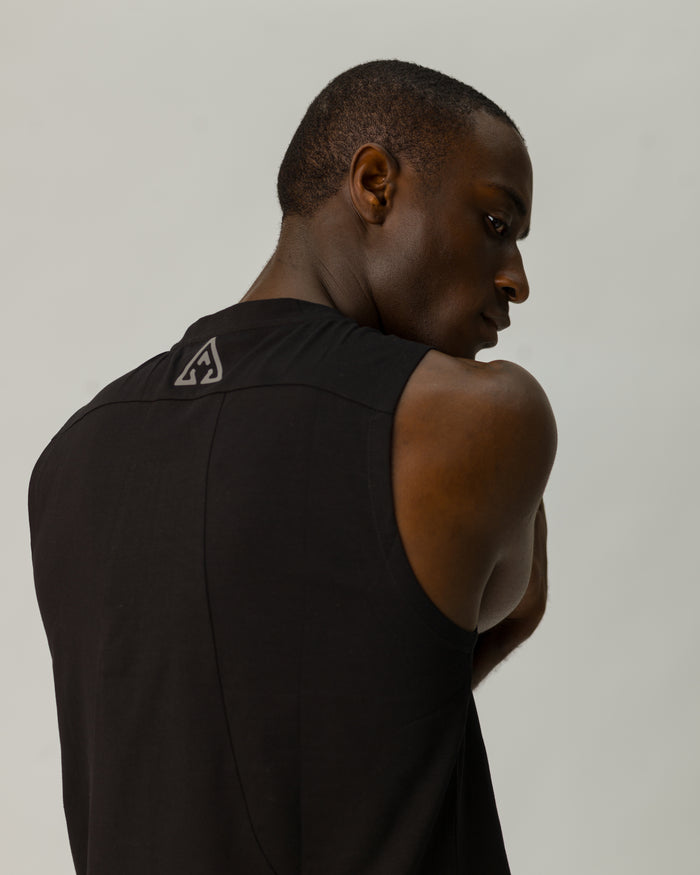 Men's Cropped T - Black