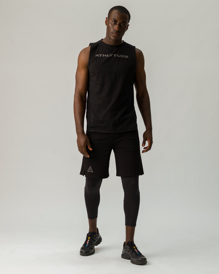 Men's Cropped T - Black