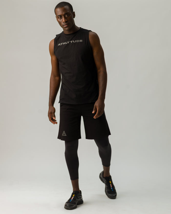 Men's Cropped T - Black